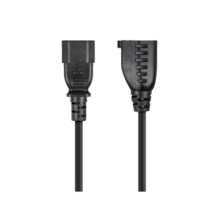 MONOPRICE Power Adapter Cord Cable, Black, 1 ft. 1302